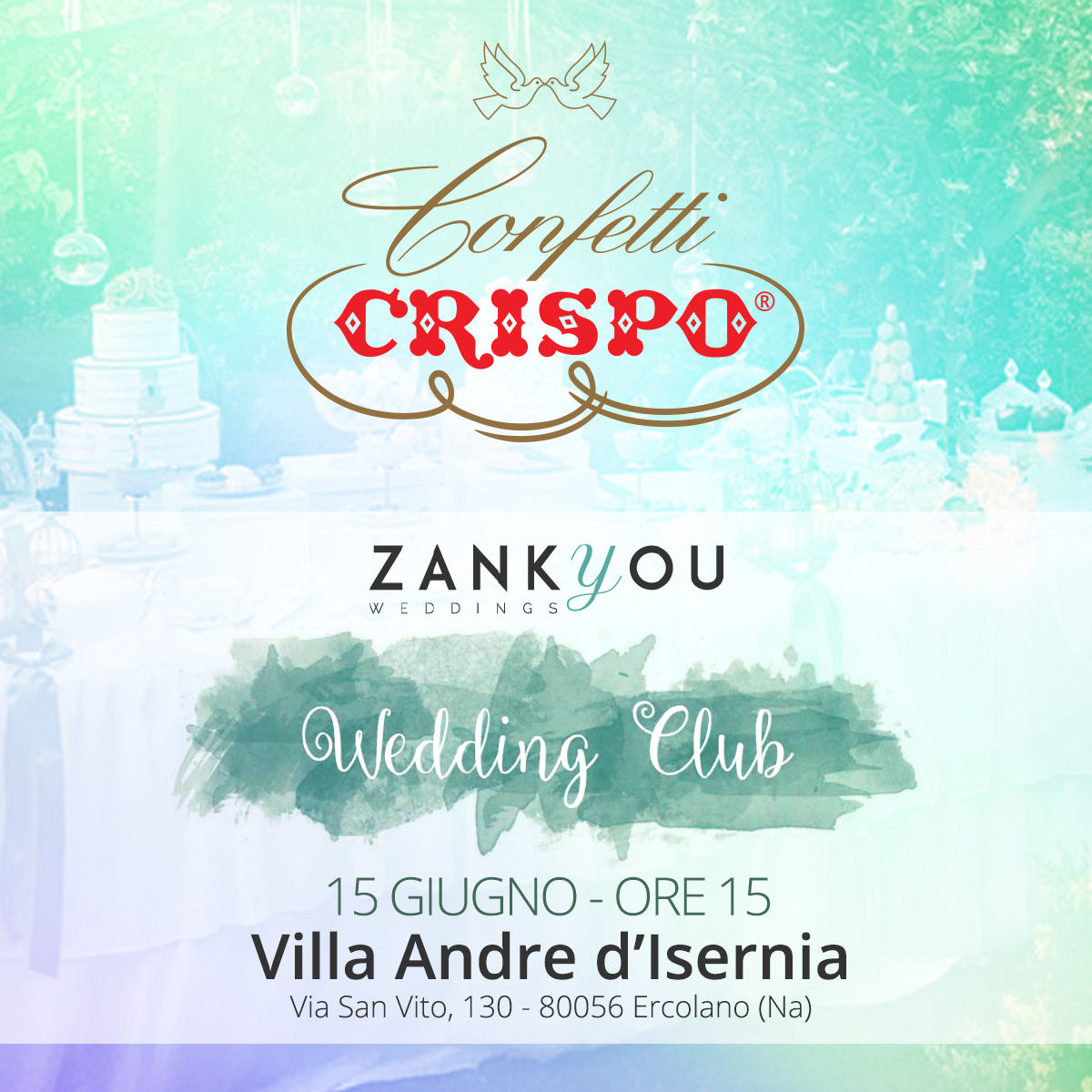 Crispo presenta le ultime novità al Wedding Club by Zankyou