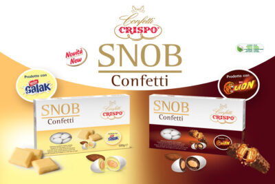 Confetti Crispo, in collaborazione con Nestlè, presenta due nuovi irresistibili prodotti: Confetti Snob al gusto GALAK® e Confetti Snob al gusto LION®!