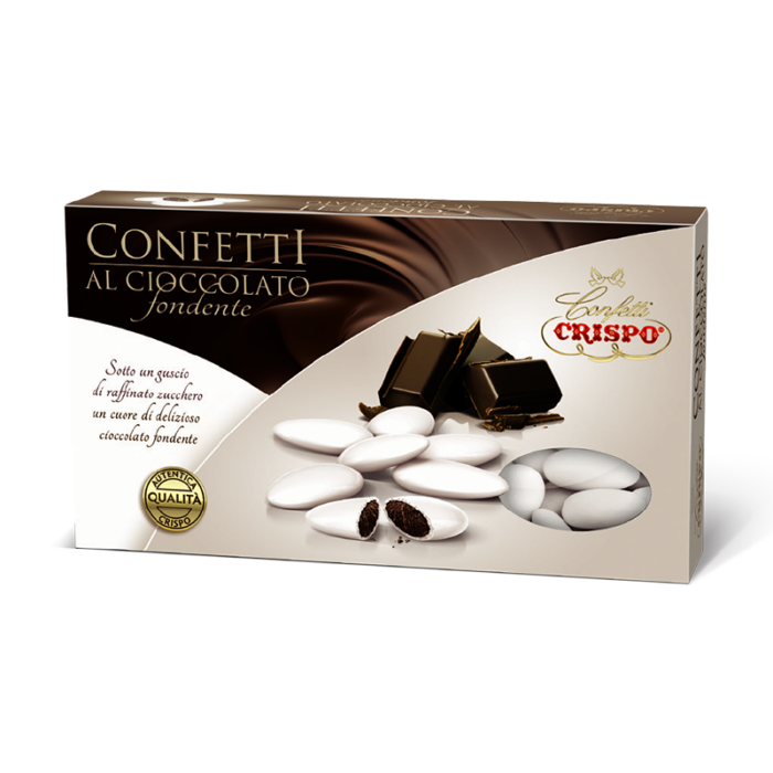 Crispo Confetti al cioccolato fondente bianco