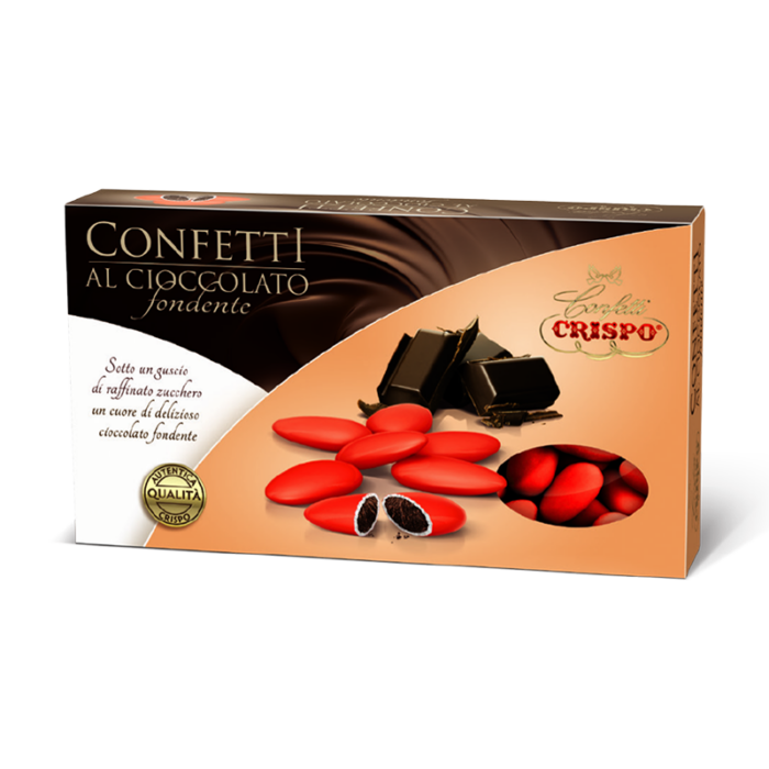 Crispo Confetti al cioccolato fondente rosso