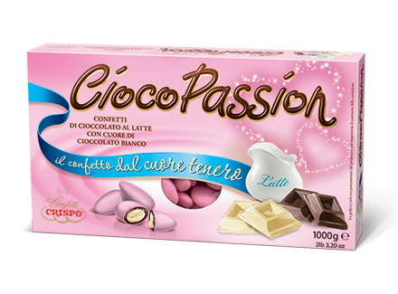 Confetti Crispo - Cuoricini Mignon Cioccolato - Rosa - 1 Kg - Crispo -  010241078