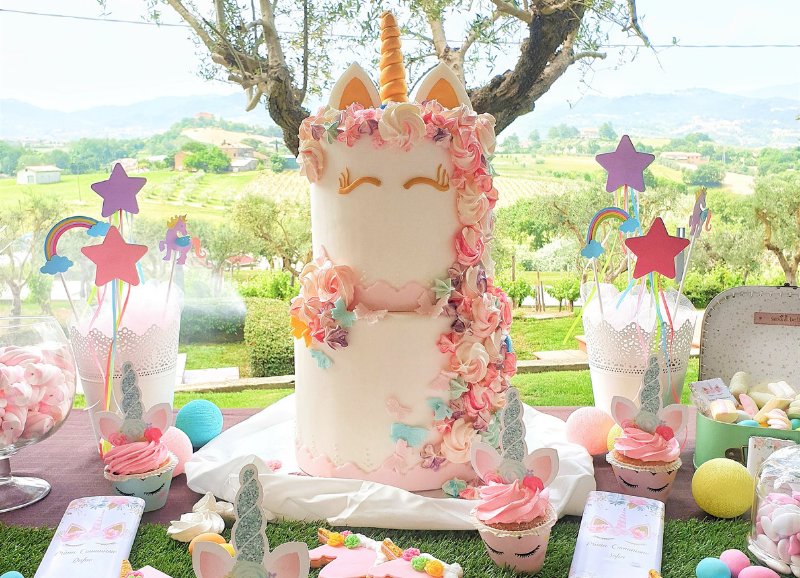 Confettata tema Unicorno: per una festa di compleanno magica