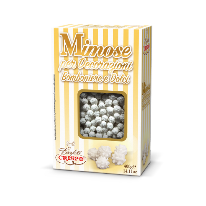 Crispo decorazioni mimose bianco - 400g