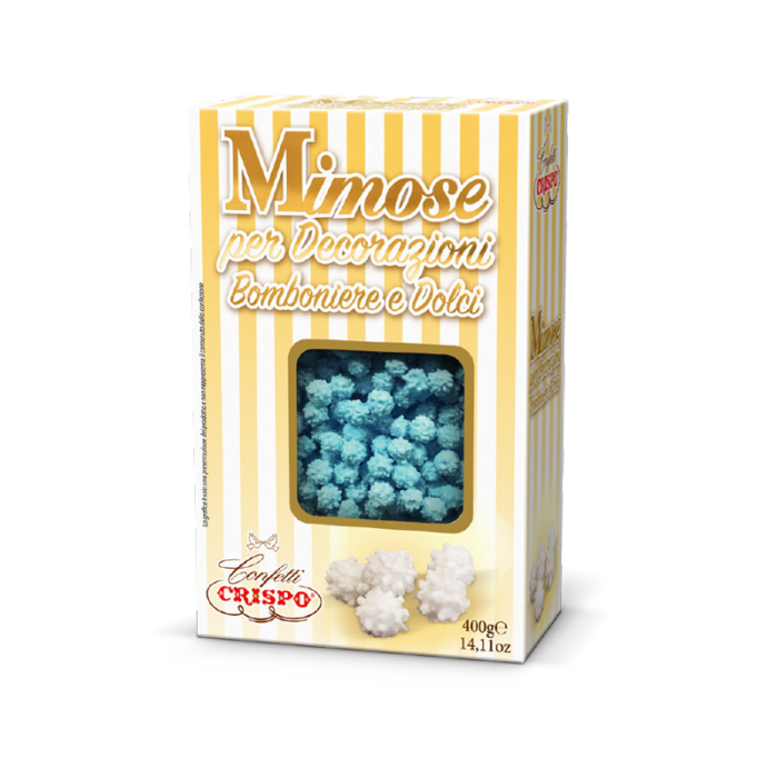 Crispo decorazioni mimose celesti - 400g