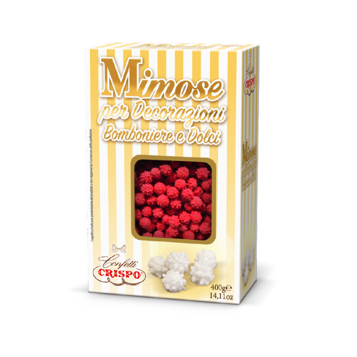 Crispo decorazioni mimose rosse - 400g