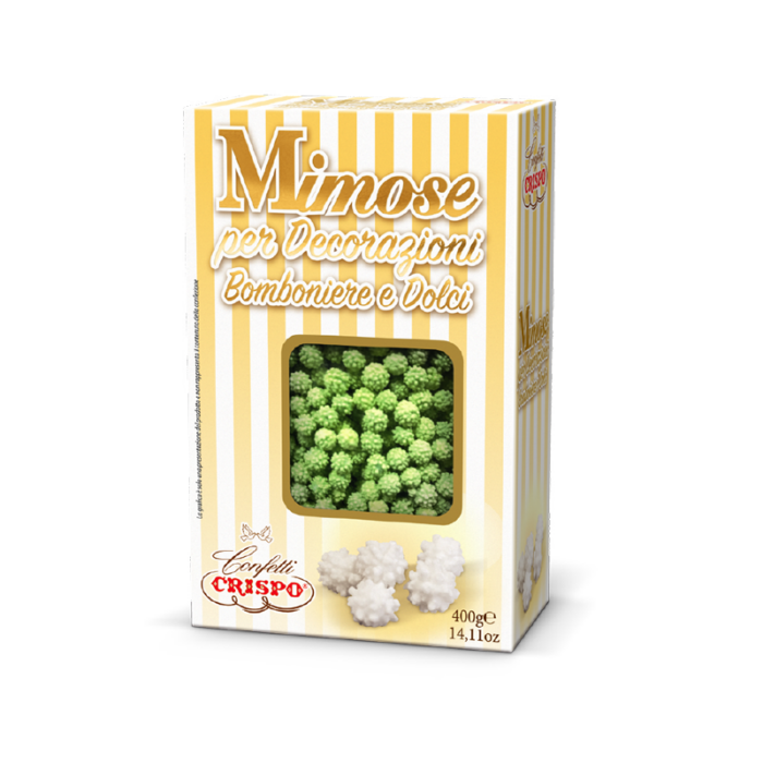 Crispo decorazioni mimose verdi - 400g