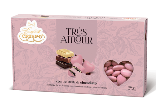 Confetti rosa al cioccolato - Cioccolato Collefiorito