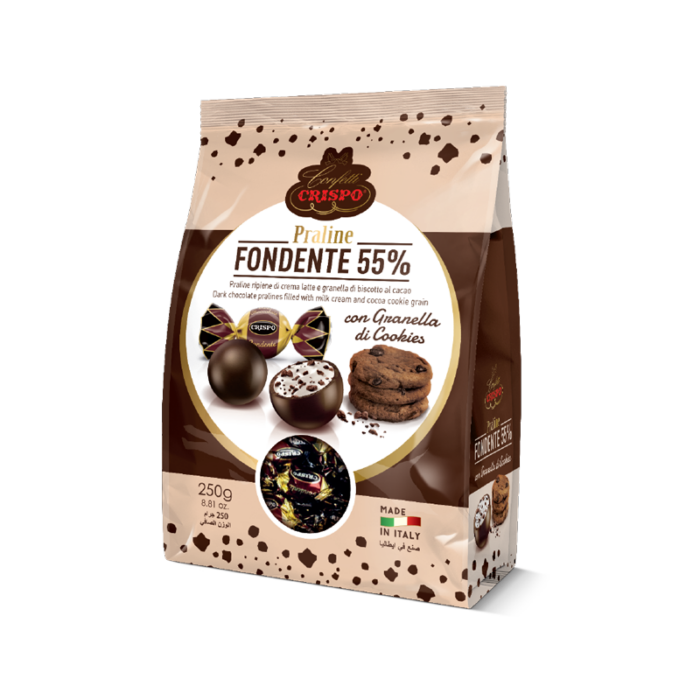 Crispo Praline granella di cookies - 250g