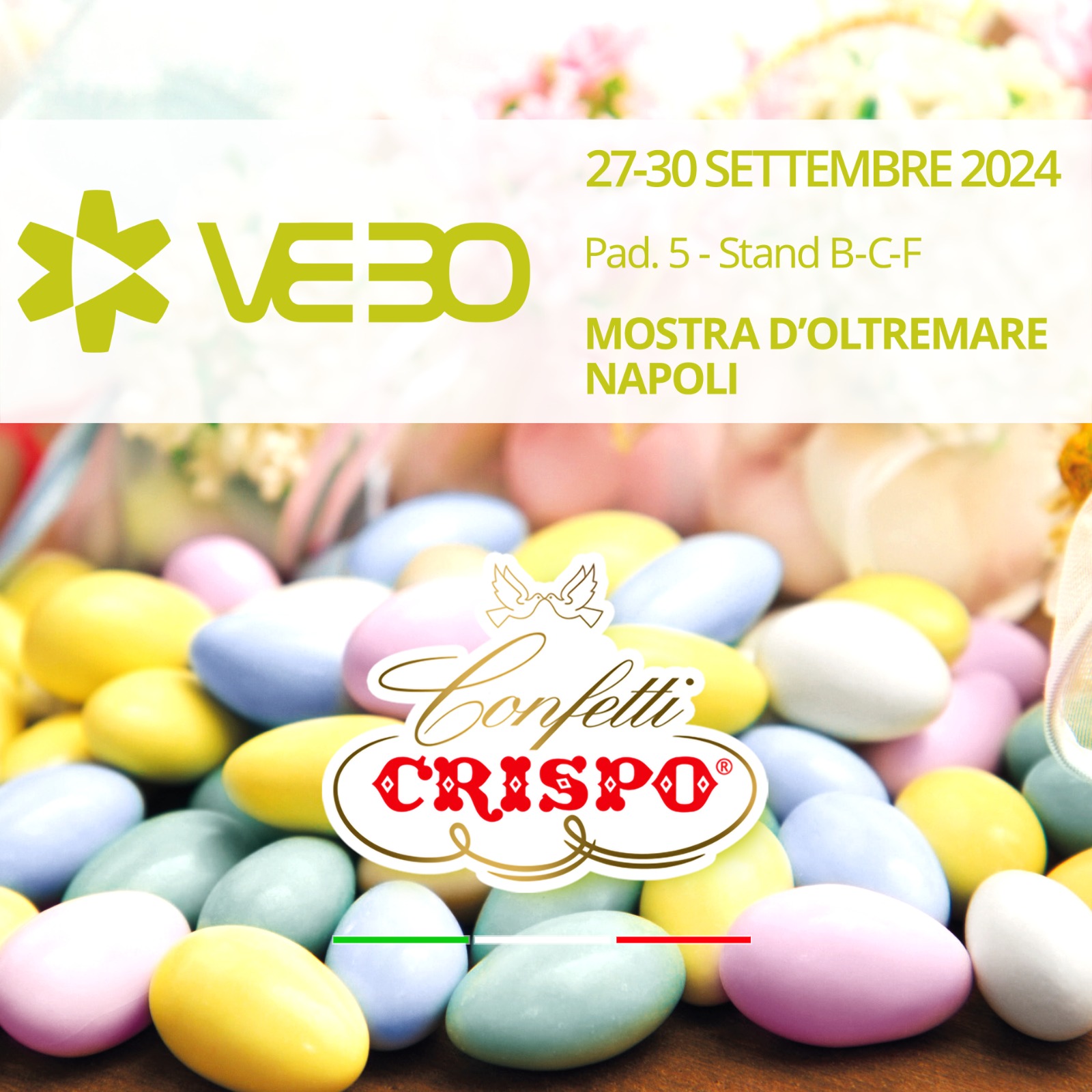 Confetti Crispo presente a Vebo Fiera 2024: Un appuntamento B2B imperdibile